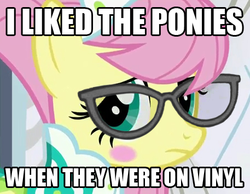 Size: 457x355 | Tagged: safe, fluttershy, g4, glasses, hipster, hipstershy, image macro, modelshy