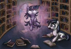 Size: 3900x2700 | Tagged: safe, artist:quintessantriver, night light, shining armor, twilight sparkle, g4, book, filly, high res, young