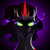 Size: 4000x4000 | Tagged: safe, artist:equestria-prevails, king sombra, pony, g4, my little pony: friendship is magic, season 3, the crystal empire, absurd resolution, bust, creepy, crystal empire, male, season 3 villain, solo, sombra eyes, stallion