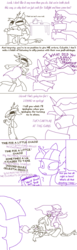 Size: 600x1949 | Tagged: safe, artist:weaver, discord, princess celestia, twilight sparkle, g4, comic, doll, pony dolls, simple background, white background