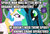 Size: 310x210 | Tagged: safe, princess celestia, queen chrysalis, changeling, changeling queen, g4, debate, female, male, spider-man