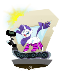 Size: 1280x1554 | Tagged: safe, artist:jgalen, edit, rarity, pony, unicorn, g4, blushing, butt, exercise, female, leg warmers, mare, plot, rearity, simple background, solo, transparent background, treadmill