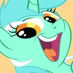 Size: 852x852 | Tagged: safe, artist:silbersternenlicht, lyra heartstrings, pony, g4, female, reaction image, smeel, solo