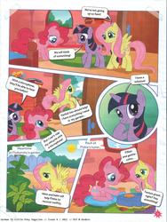 Size: 1200x1600 | Tagged: safe, fluttershy, pinkie pie, twilight sparkle, comic:a bright idea, g4, german comic, official, comic