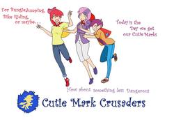 Size: 905x624 | Tagged: safe, artist:mattmankoga, apple bloom, scootaloo, sweetie belle, human, g4, base used, humanized