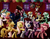 Size: 1280x1000 | Tagged: dead source, safe, artist:dcencia, apple bloom, applejack, berry punch, berryshine, big macintosh, bon bon, cheerilee, derpy hooves, fluttershy, lyra heartstrings, pinkie pie, pinkie pie (g3), princess celestia, princess luna, rainbow dash, rainbow dash (g3), rarity, scootaloo, starsong, sweetie belle, sweetie drops, twilight sparkle, alicorn, earth pony, pegasus, pony, unicorn, g3, g3.5, g4, balloon, bedroom eyes, berry butt, bipedal, blindfold, butt, butt touch, celestimac, conga, cutie mark crusaders, dancing, eyes closed, facehoof, female, hat, hoof on butt, lesbian, male, mane six, mare, party, party hat, piñata, plot, ship:lunamac, ship:lyrabon, shipping, stallion, straight