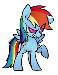 Size: 770x1000 | Tagged: source needed, useless source url, safe, artist:773her, rainbow dash, pegasus, pony, g4, female, raised hoof, simple background, solo, transparent background