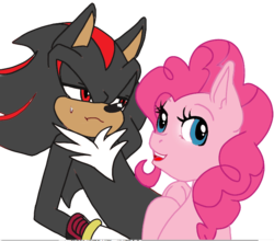 Size: 698x614 | Tagged: artist needed, source needed, safe, pinkie pie, g4, crossover, crossover shipping, edgy, female, interspecies, love, male, shadow the hedgehog, shadpie, shipping, simple background, sonic the hedgehog, sonic the hedgehog (series), straight, transparent background