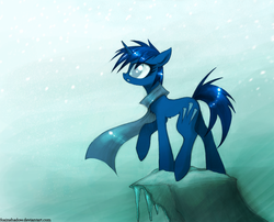 Size: 1200x971 | Tagged: safe, artist:foxinshadow, oc, oc only, pony, clothes, ice, scarf, solo