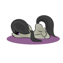 Size: 2000x2000 | Tagged: safe, artist:zomgitsalaura, octavia melody, earth pony, pony, g4, face down ass up, female, filly, filly octavia, high res, scootie belle, simple background, solo, transparent background, vector