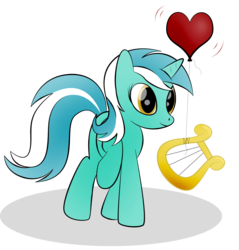 Size: 1845x1929 | Tagged: safe, artist:zomgitsalaura, lyra heartstrings, pony, g4, balloon, female, heart, heart balloon, lyre, musical instrument, simple background, solo, transparent background, vector