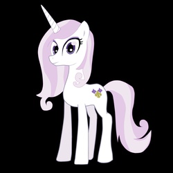 Size: 3900x3900 | Tagged: safe, artist:xxssxotxx, fleur-de-lis, pony, unicorn, g4, black background, female, high res, mare, simple background, solo