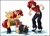 Size: 1215x884 | Tagged: safe, artist:smeadows, alicorn, human, pig, pony, crossover, human ponidox, p-chan, ponified, ranma 1/2, ranma saotome, ryoga hibiki