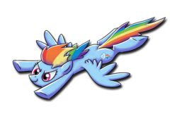 Size: 613x398 | Tagged: safe, artist:ufocookiez, rainbow dash, pony, g4, female, simple background, solo, transparent background