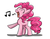 Size: 981x763 | Tagged: safe, artist:ufocookiez, pinkie pie, earth pony, pony, g4, female, singing, solo