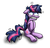 Size: 774x744 | Tagged: safe, artist:ufocookiez, twilight sparkle, pony, g4, female, insanity, solo, twilight snapple