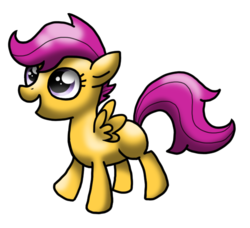 Size: 645x589 | Tagged: safe, artist:ufocookiez, scootaloo, pegasus, pony, g4, female, open mouth, simple background, solo, transparent background