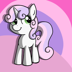 Size: 658x652 | Tagged: safe, artist:ufocookiez, sweetie belle, pony, g4, female, solo