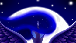 Size: 3840x2160 | Tagged: safe, artist:13era, princess luna, pony, g4, female, high res, solo