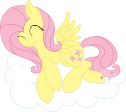 Size: 900x798 | Tagged: safe, artist:duskdrift, fluttershy, pony, g4, cloud, female, solo