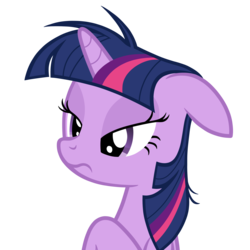 Size: 2221x2217 | Tagged: safe, artist:xn-d, twilight sparkle, pony, unicorn, g4, female, floppy ears, high res, mare, reaction image, simple background, solo, transparent background, unicorn twilight, vector