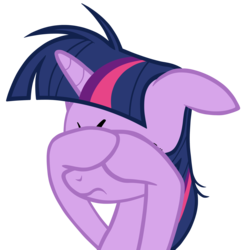 Size: 3000x3059 | Tagged: safe, artist:xn-d, twilight sparkle, pony, unicorn, g4, female, high res, mare, reaction image, simple background, solo, transparent background, vector