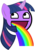 Size: 390x552 | Tagged: safe, twilight sparkle, g4, awesome face, puking rainbows, rainbow