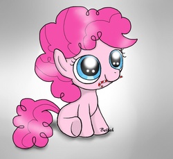 Size: 935x855 | Tagged: safe, artist:izelyca, pinkie pie, g4, candy, candy cane, cute, diapinkes, filly, food, mouth hold