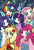 Size: 400x585 | Tagged: dead source, safe, artist:meru, applejack, fluttershy, pinkie pie, rainbow dash, rarity, twilight sparkle, human, g4, beautiful, clothes, cute, cutie mark accessory, dashabetes, diapinkes, dress, eye clipping through hair, humanized, jackabetes, kimono (clothing), mane six, no nose, no pupils, one eye closed, open mouth, raribetes, shyabetes, twiabetes, winged humanization, wings, wink