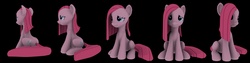 Size: 2705x682 | Tagged: safe, artist:hashbro, pinkie pie, g4, 3d, pinkamena diane pie