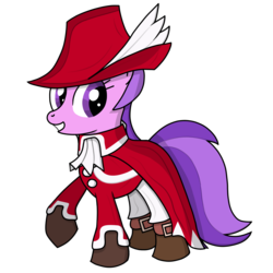 Size: 2000x2000 | Tagged: safe, artist:trixingno, amethyst star, sparkler, pony, unicorn, g4, cosplay, final fantasy, high res, red mage, simple background, solo, transparent background