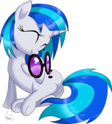 Size: 1339x1482 | Tagged: dead source, safe, artist:andreasbs, dj pon-3, vinyl scratch, pony, unicorn, g4, female, simple background, solo, transparent background