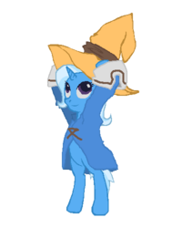 Size: 400x500 | Tagged: safe, artist:rainbowdash7777, trixie, pony, unicorn, g4, cosplay, female, final fantasy, final fantasy ix, horn, mare, simple background, solo, transparent background, vivi ornitier