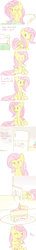 Size: 657x4553 | Tagged: safe, artist:speccysy, fluttershy, pony, ask fluttershy and pinkie pie, g4, but i eated it, cake, comic, cute, daaaaaaaaaaaw, eating, female, herbivore, messy mane, nom, shyabetes, solo