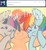 Size: 640x700 | Tagged: dead source, safe, artist:dhui, pinkie pie, rainbow dash, twilight sparkle, ask tired pie, g4, hug, tumblr