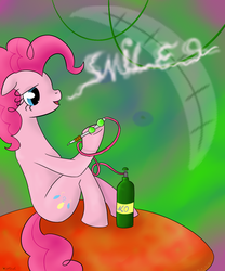 Size: 1000x1200 | Tagged: safe, artist:rodolfomushi, pinkie pie, earth pony, pony, g4, drugs, female, junkie pie, solo