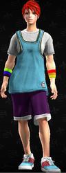 Size: 239x624 | Tagged: safe, rainbow dash, human, g4, crossover, female, humanized, saints row, solo