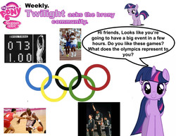 Size: 1920x1483 | Tagged: safe, twilight sparkle, human, pony, unicorn, g4, basketball, female, filly, filly twilight sparkle, foal, gymnastics, irl, irl human, my little pony logo, olympic games, olympic rings, olympics, photo, sports, twilight asks, unicorn twilight, younger