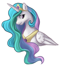 Size: 621x695 | Tagged: safe, artist:noxxplush, princess celestia, alicorn, pony, g4, female, solo