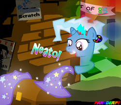 Size: 2300x2000 | Tagged: dead source, safe, artist:slitherpon, trixie, pony, unicorn, g4, 80s, braces, female, high res, mare, solo