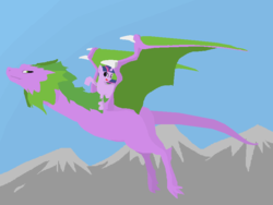 Size: 800x600 | Tagged: safe, artist:rainbowdash7777, spike, twilight sparkle, g4, older