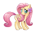 Size: 750x713 | Tagged: safe, artist:schnuffitrunks, fluttershy, butterfly, pony, g4, cute, female, flower, flower in hair, shyabetes, solo