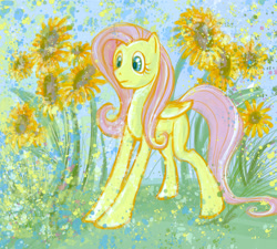 Size: 2581x2323 | Tagged: safe, artist:minttea-pony, fluttershy, pony, g4, female, solo