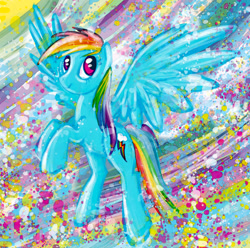 Size: 2456x2441 | Tagged: safe, artist:minttea-pony, rainbow dash, pony, g4, female, solo