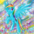 Size: 2456x2441 | Tagged: safe, artist:minttea-pony, rainbow dash, pony, g4, female, solo