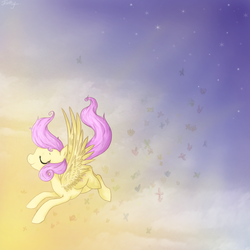 Size: 1000x1000 | Tagged: safe, artist:tenthy, fluttershy, pony, g4, female, solo