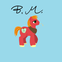 Size: 700x700 | Tagged: dead source, safe, artist:ritzin, big macintosh, earth pony, pony, g4, male, solo, stallion