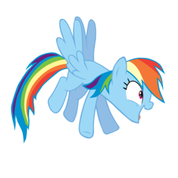 Size: 5000x5000 | Tagged: safe, artist:ritzin, rainbow dash, pegasus, pony, g4, absurd resolution, female, open mouth, simple background, solo, transparent background, vector