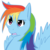 Size: 1000x1000 | Tagged: safe, artist:kagay, rainbow dash, g4, simple background, transparent background, vector