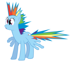 Size: 1300x1080 | Tagged: safe, artist:stabzor, rainbow dash, g4, simple background, transparent background, vector